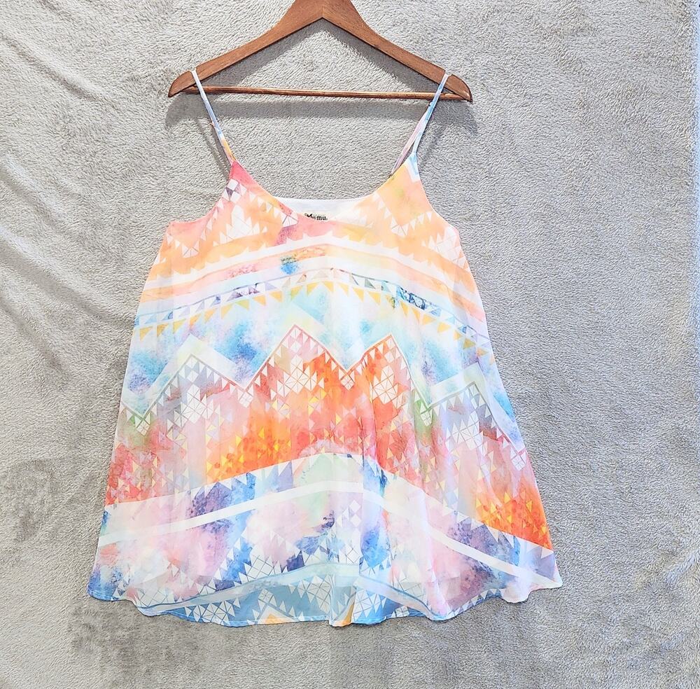 Show Me Your Mumu White Salvation Mountain Circus Mini Dress Size XS Festival